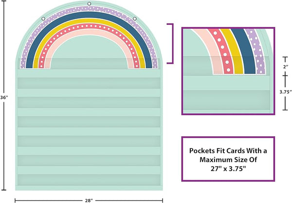 Oh Happy Day Rainbow Pocket Chart-7 Pocket Chart