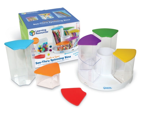 Create-A-Space See-Thru Spinning Bins