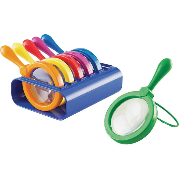 Jumbo Magnifiers - Set of 6 with Stand