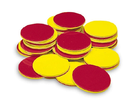 Red and yellow counters