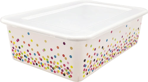 Confetti Large Plastic Storage Bin