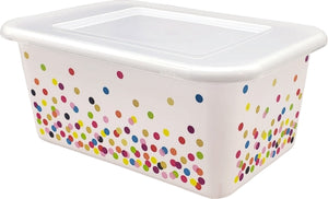 Confetti Small plastic Storage Bin