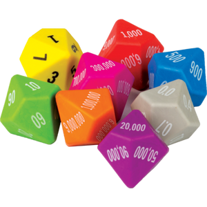 Place Value Dice 8-Pack