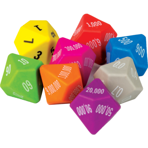 Place Value Dice 8-Pack