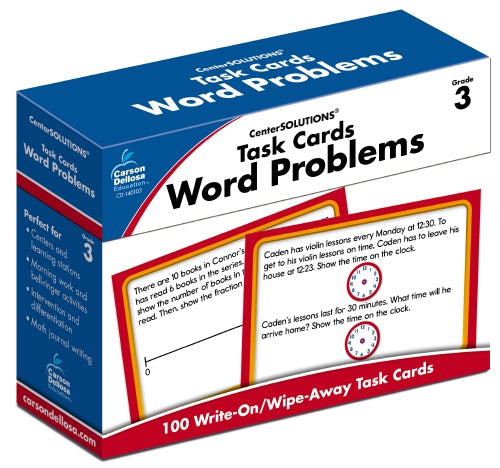 Task Cards Word Problems (Year 3)