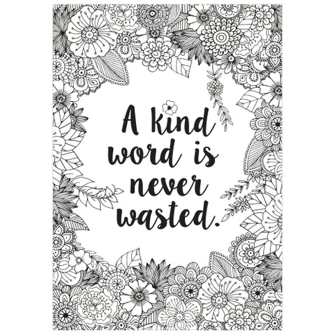 A Kind Word  Colour-Me Poster