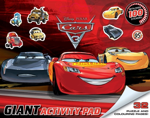 Cars 3: Giant Activity Pad (Disney-Pixar) – A to Z Educational Resources