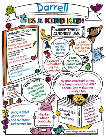 Classroom Kindness Personal Poster Set