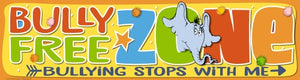 Bully Free Zone Horizontal Banner