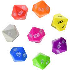 Place Value Dice 8-Pack