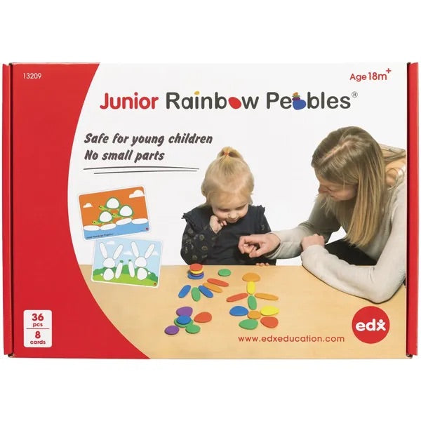 Junior Rainbow Pebbles Early Construction Set