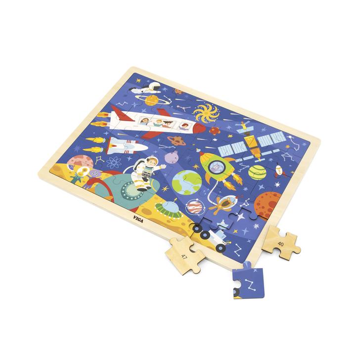 VIGA Space Wooden Puzzle (48 Pieces)