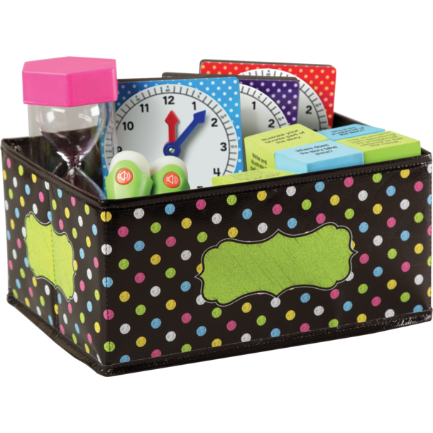 Chalkboard brights small storage bin