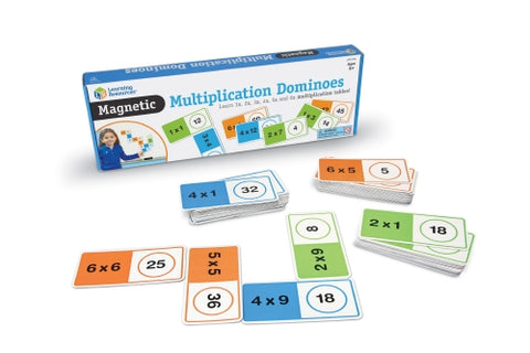 Giant Magnetic Multiplication Dominoes (1-6)