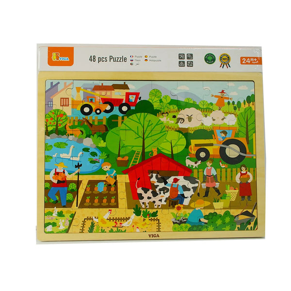 Wooden Farm Puzzle – 48 Pieces