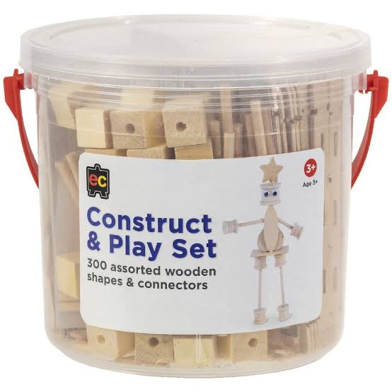 Construct and Play Natural 300 Pack