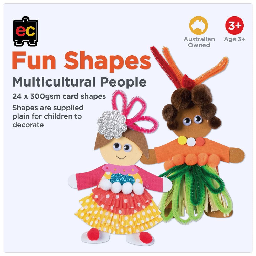 Fun Shapes Multicultural People (24 pack)