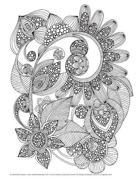 Design Originals Creative Colouring: Flowers