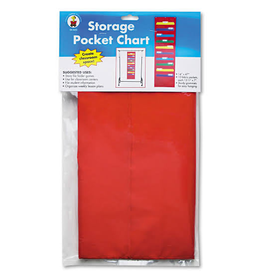 Storage pocket chart 10 pockets 