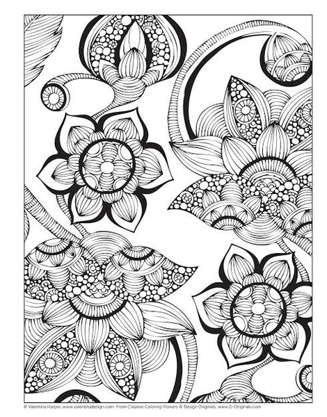 Design Originals Creative Colouring: Flowers