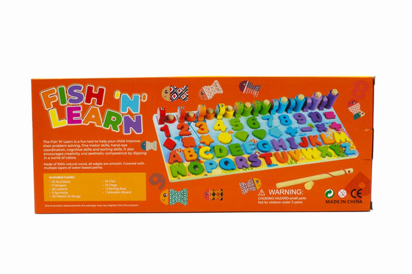 6 in 1 Wooden Fish & Learn Educational Set