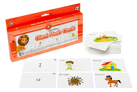 Sight words giant flash cards