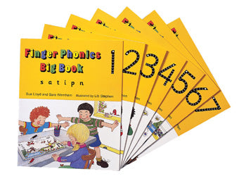 Jolly Phonics Finger Phonics Big Book Set