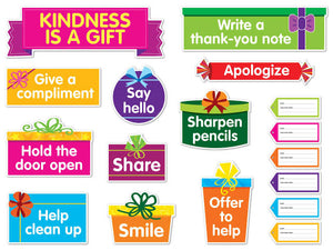 Kindness is a gift bulletin board