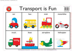 Transport is fun placemat