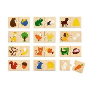 Animal feeding puzzle