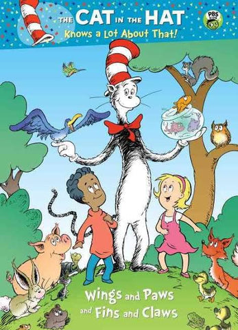 Wings and Paws and Fins and Claws Colouring and activity book(Dr. Seuss/Cat in the Hat)