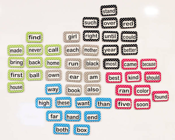 Magnetic sight words Level 2