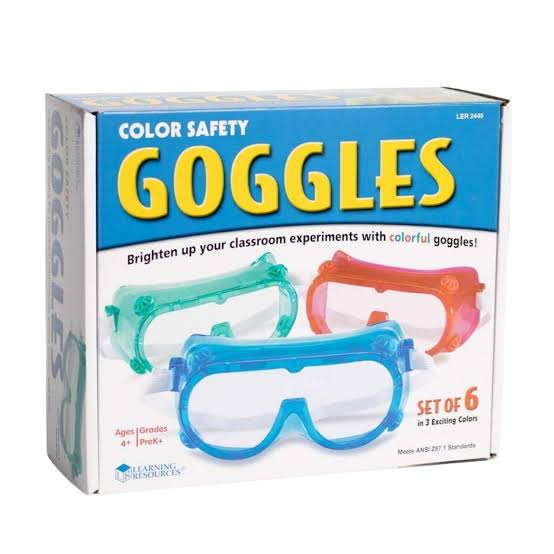 Safety Goggles Coloured Pack of 6