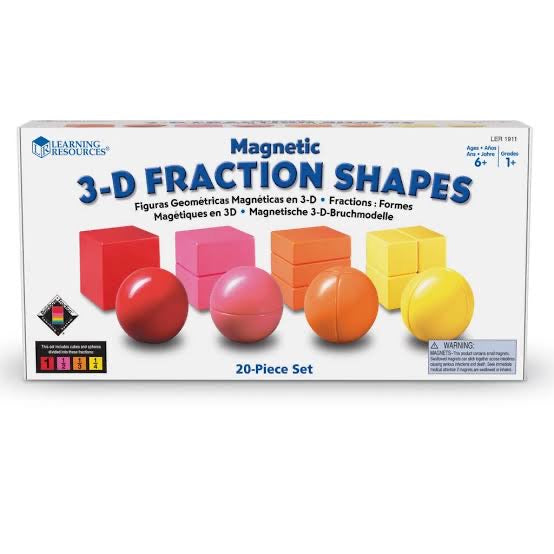 Magnetic Rainbow Fraction Cubes and Spheres