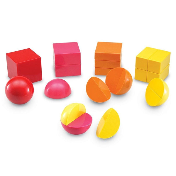 Magnetic Rainbow Fraction Cubes and Spheres