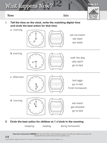 Targeting Maths BLM Measurement