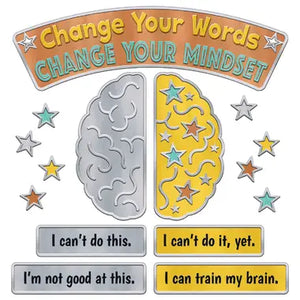 Change Words Change Mindset bulletin board set