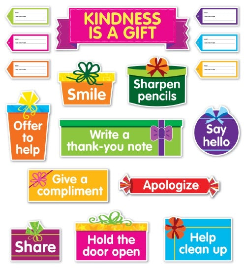 Kindness is a gift bulletin board