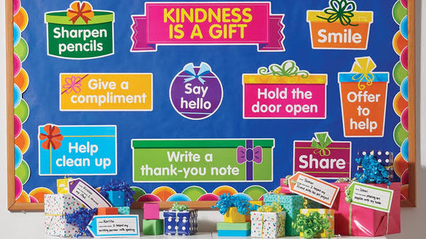 Kindness is a gift bulletin board