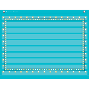 Light blue marquee mini pocket chart