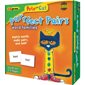 Pete The Cat Purrfect Pairs Word Families (Grades K+)