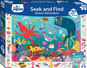 Junior Jigsaw Seek and Find 100pc Jigsaw Ocean Adventure