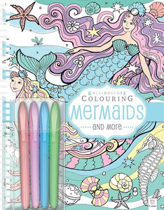 Kaleidoscope Colouring Pastel Markers: Mermaids (Spiral-bound)