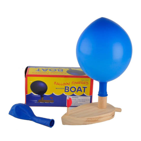 Boat air powered with balloon