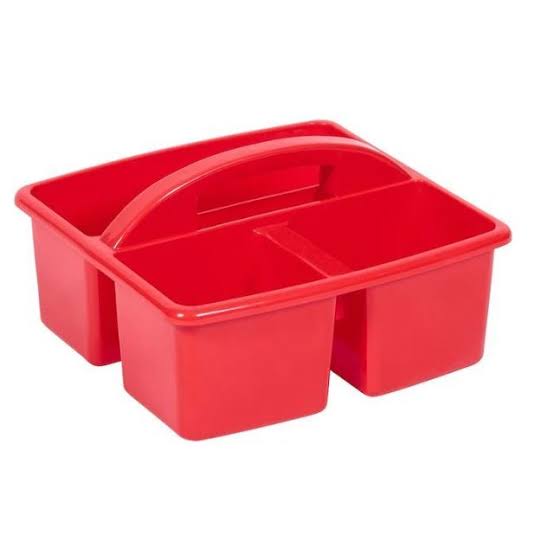 Plastic Storage Caddy - Black or Red