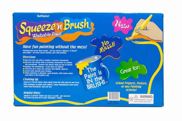 Squeeze N Brush Washable Paint Set