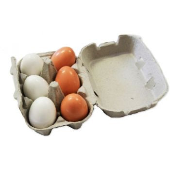 Wooden Eggs with carton