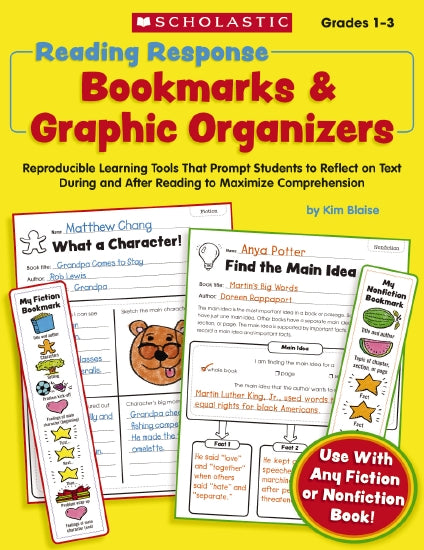 READING RESPONSE BOOKMARKS & GRAPH