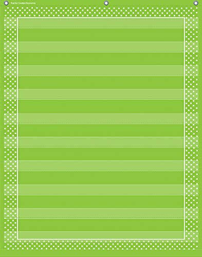 Lime Polka Dots Pocket Chart