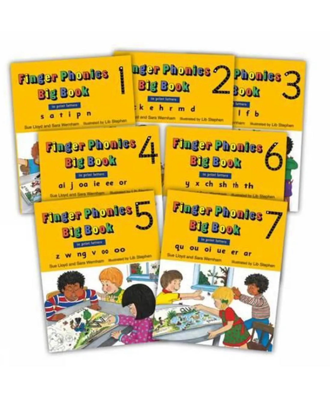 Jolly Phonics Finger Phonics Big Book Set